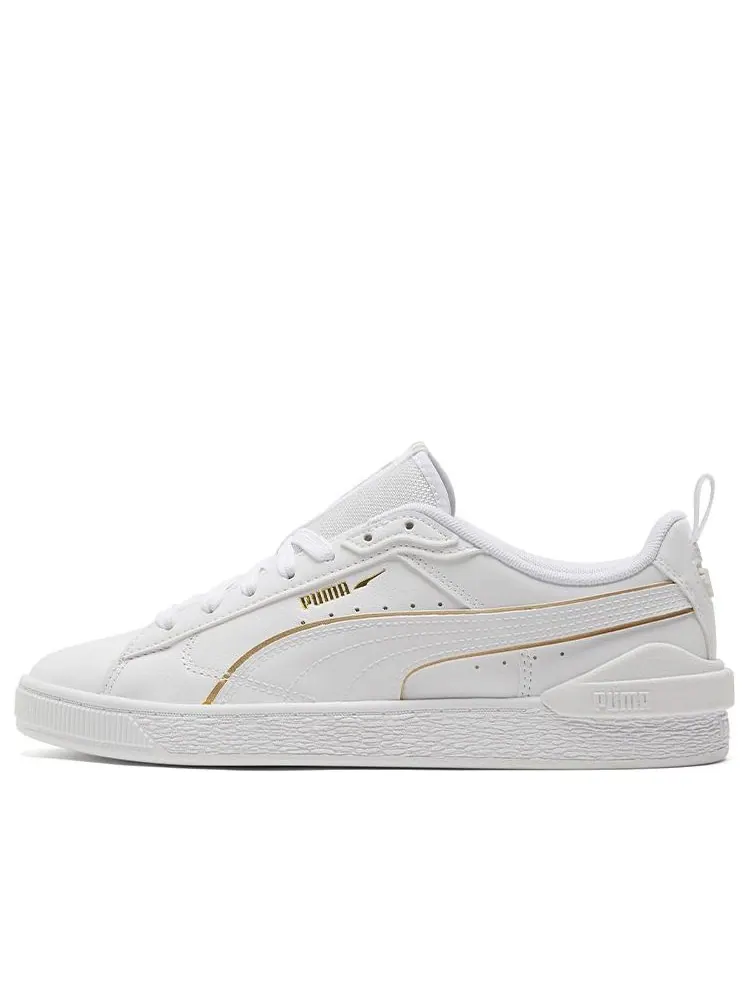 Кеды PUMA Suede Bloc 'Liquid Metal - White Team Gold' — изображение 1 из 5, белый