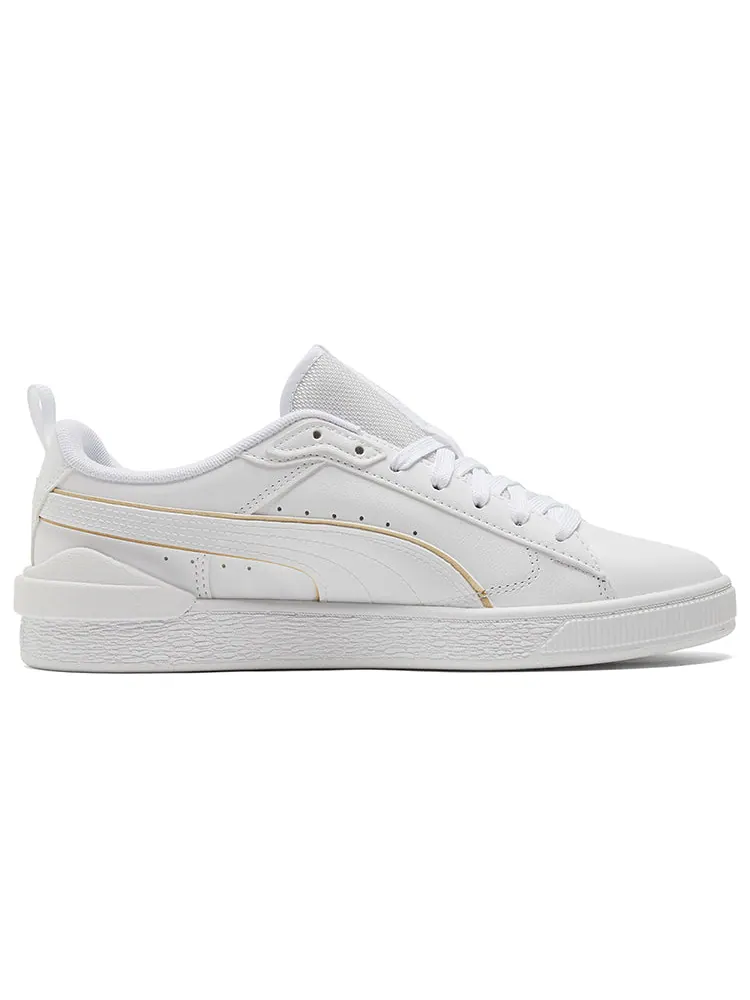 Кеды PUMA Suede Bloc 'Liquid Metal - White Team Gold' — изображение 2 из 5, белый