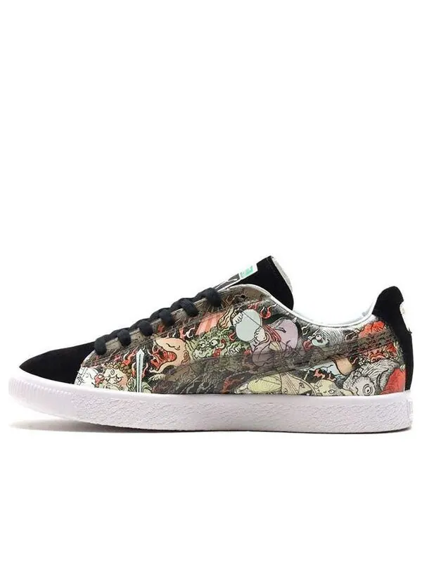 Кроссовки three tides tattoo x atmos x suede 'black white' Puma — изображение 1 из 4, черный/белый