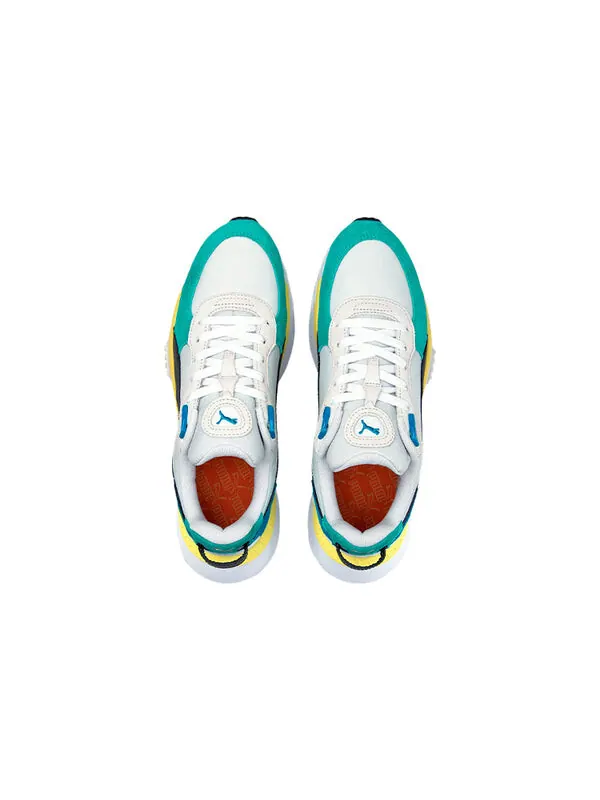 Кроссовки wild rider 'rollin' - elektro aqua' Puma — изображение 3 из 4, белый/синий/серый
