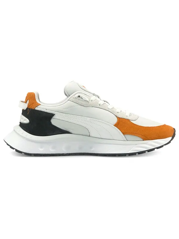Кроссовки wild rider rollin 'white vibrant orange' Puma — изображение 2 из 4, оранжевый/белый
