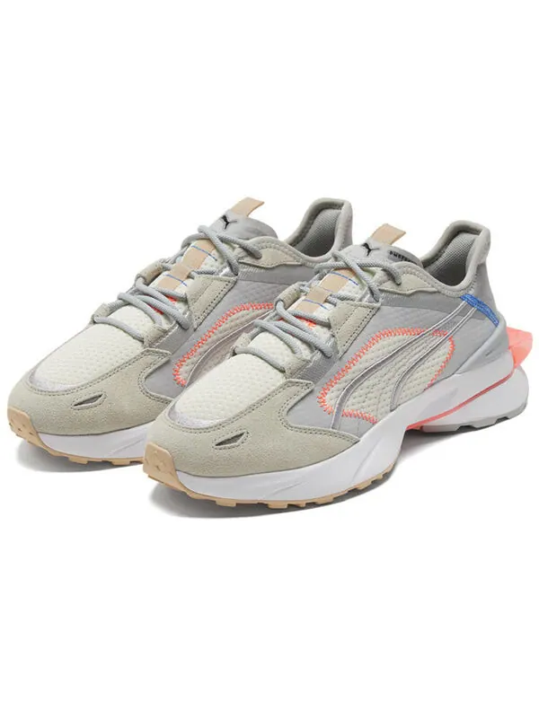Кроссовки pwrframe op-1 cyber 'high rise vaporous grey' Puma — изображение 3 из 4, серый/оранжевый