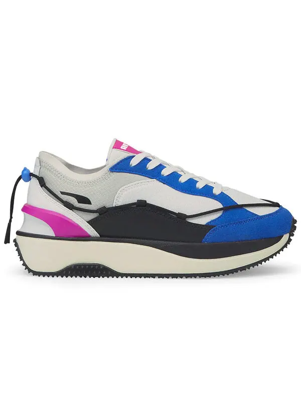 Кроссовки cruise rider lace 'white bluemazing' Puma — изображение 2 из 4, серый/синий/черный