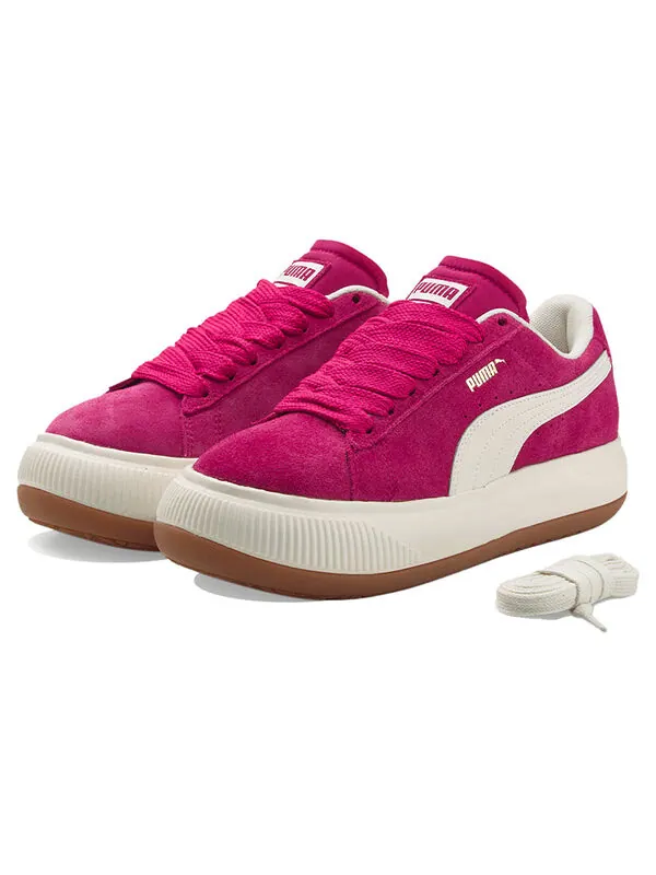Кроссовки suede mayu up 'wine red creamwhite' Puma — изображение 3 из 4, винный красный