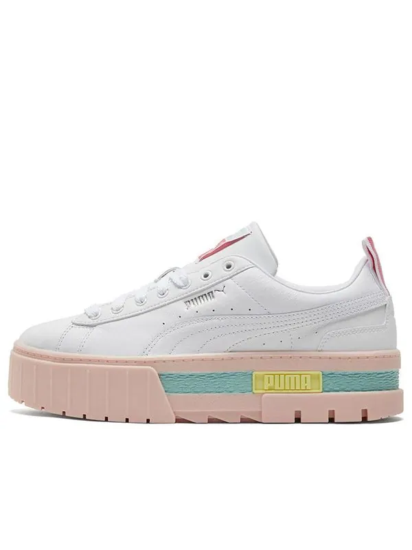 Кроссовки mayze pop 'white pink' Puma — изображение 1 из 4, белый/розовый