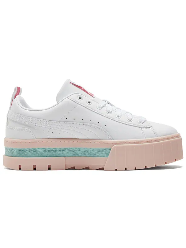 Кроссовки mayze pop 'white pink' Puma — изображение 2 из 4, белый/розовый