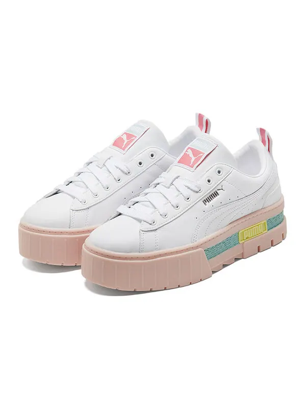 Кроссовки mayze pop 'white pink' Puma — изображение 3 из 4, белый/розовый