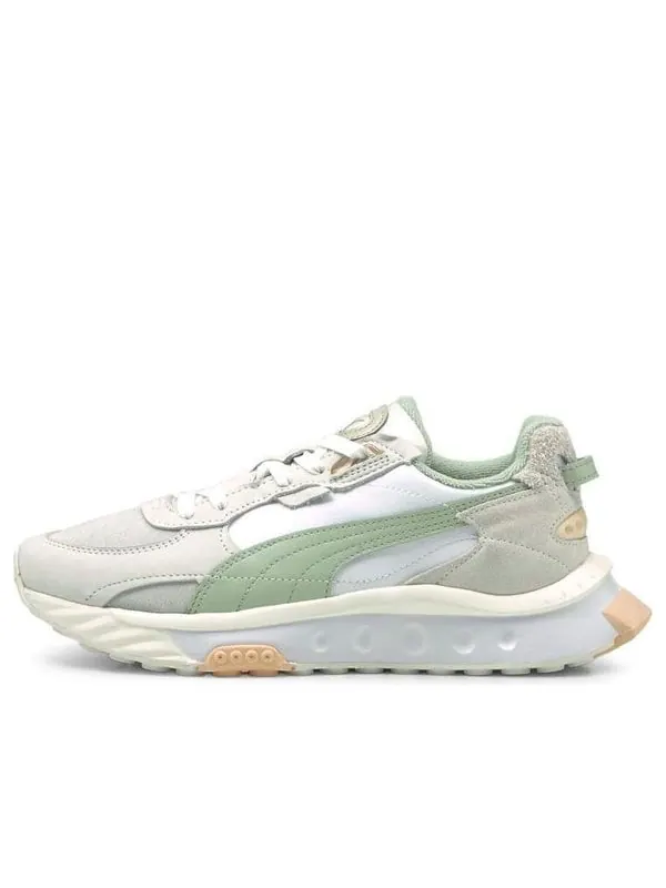 Кроссовки wild rider prm white grey green Puma — изображение 1 из 4, белый/серый/зеленый