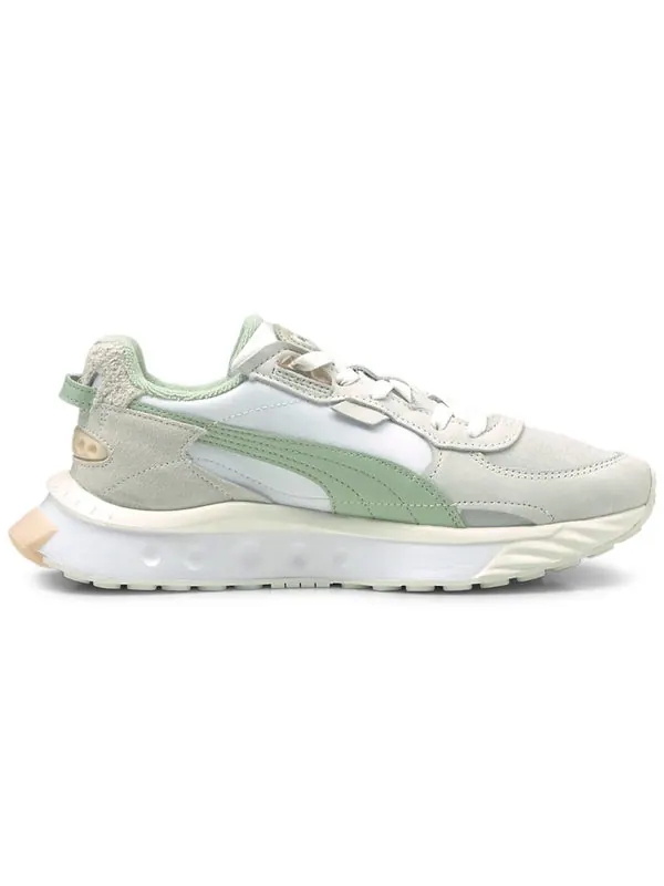 Кроссовки wild rider prm white grey green Puma — изображение 2 из 4, белый/серый/зеленый