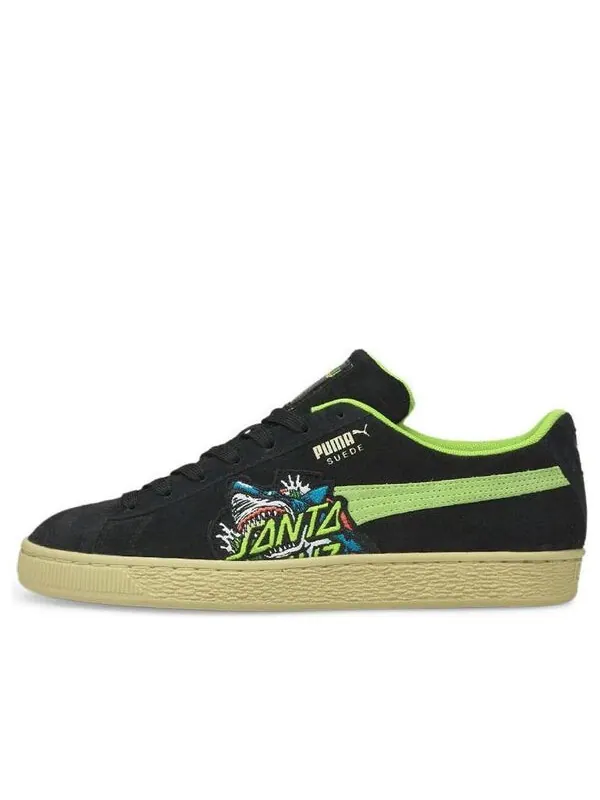 Кроссовки santa cruz x suede 'shark' Puma — изображение 1 из 4, черный/белый