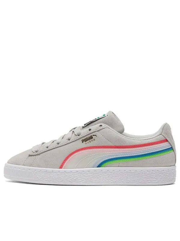 Кроссовки suede triplex tech 'grey violet' Puma — изображение 1 из 4, серый/белый