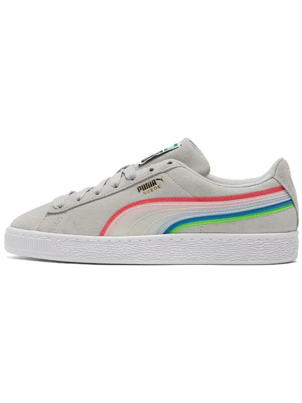 Кроссовки suede triplex tech 'grey violet' Puma — изображение 2 из 4, серый/белый