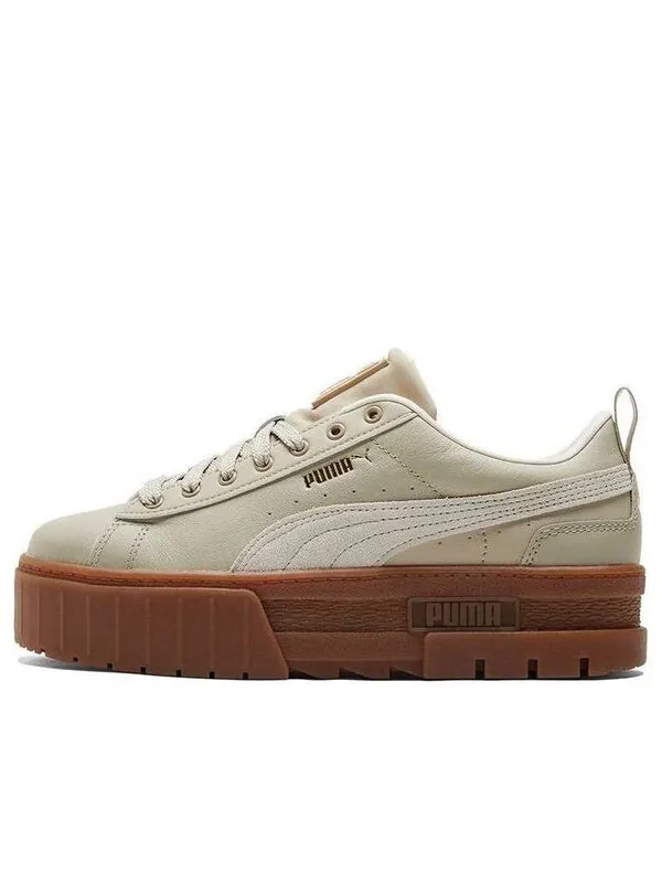 Кроссовки mayze 'creamwhite brown' Puma — изображение 1 из 4, коричневый