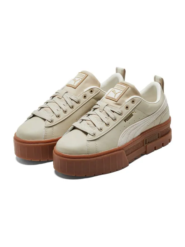 Кроссовки mayze 'creamwhite brown' Puma — изображение 3 из 4, коричневый
