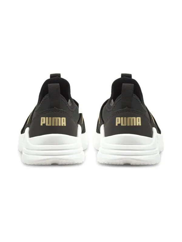 Кроссовки wired run slip-on 'black team gold' Puma — изображение 4 из 4, черный/золотистый