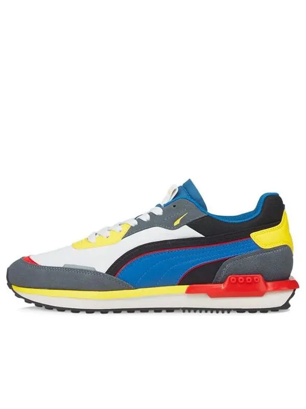 Кроссовки city rider 'multi' Puma — изображение 1 из 4, серый/синий/желтый