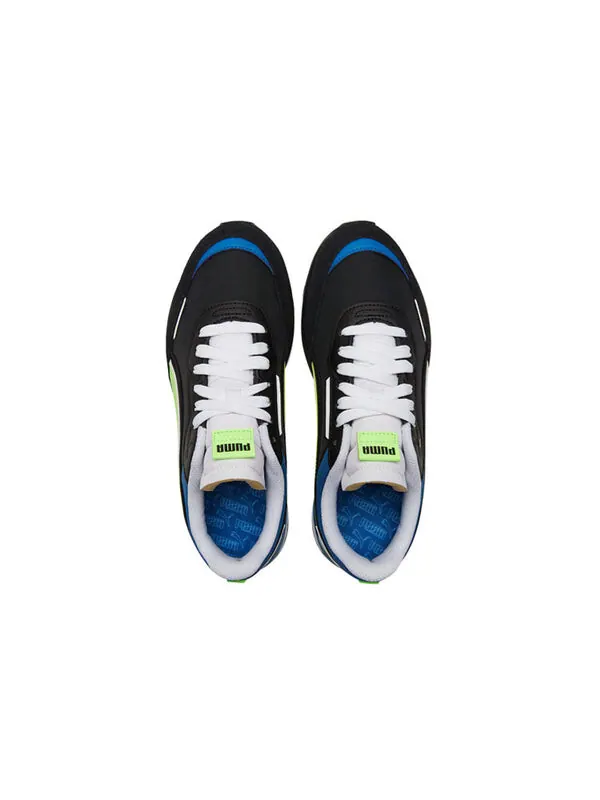Кроссовки city rider 'electric - black green glare' Puma — изображение 3 из 4, черный/зеленый/синий