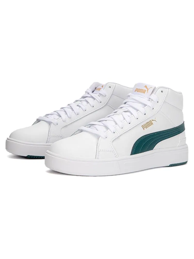Кеды PUMA Serve Pro Lite Mid 'White Gold Green' — изображение 3 из 5, белый