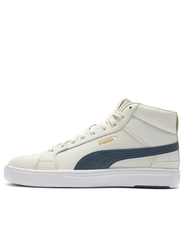 Кроссовки serve pro lite mid 'white green' Puma — изображение 1 из 4, белый/зеленый