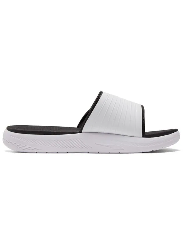Тапочки softride slide 'white black' Puma — изображение 2 из 4, белый/черный