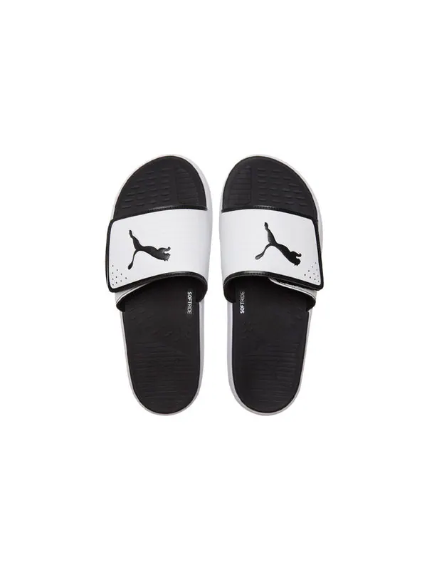 Тапочки softride slide 'white black' Puma — изображение 4 из 4, белый/черный