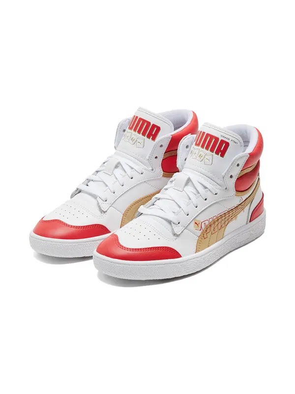 Кроссовки ralph sampson year of ox mid shoes white/red/gold Puma — изображение 3 из 4, белый/красный/золотистый