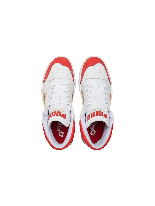 Кроссовки ralph sampson year of ox mid shoes white/red/gold Puma — изображение 4 из 4, белый/красный/золотистый