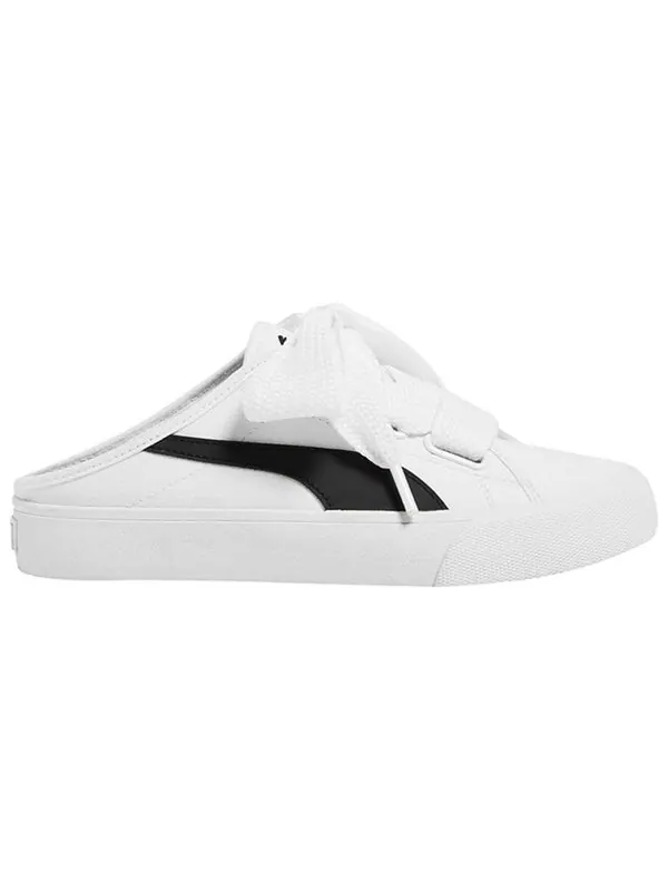 Кроссовки bari mule ribbon 'white black' Puma — изображение 2 из 4, белый/черный