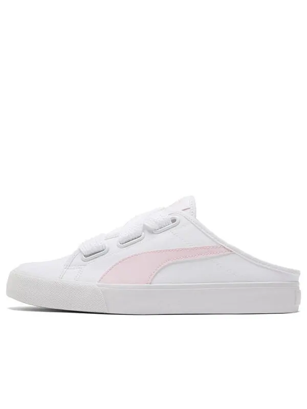Кроссовки bari mule ribbon casual skateboarding shoes white pink Puma — изображение 1 из 4, белый/розовый