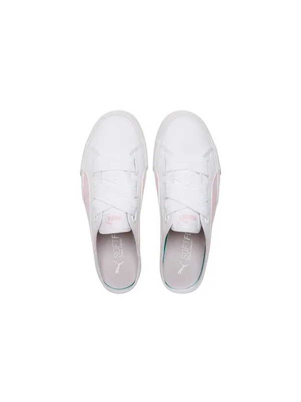 Кроссовки bari mule ribbon casual skateboarding shoes white pink Puma — изображение 4 из 4, белый/розовый