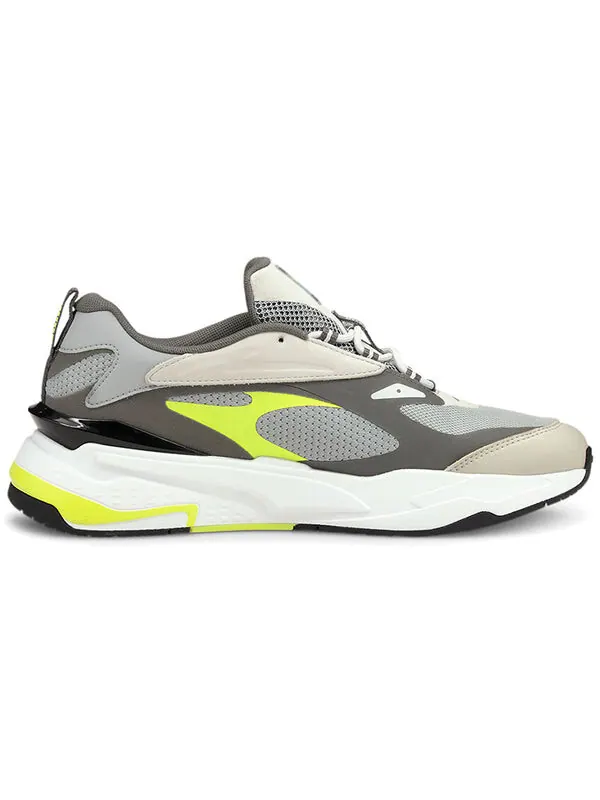 Кроссовки rs-fast neon running shoes white/brown/yellow Puma — изображение 2 из 4, белый/коричневый/желтый