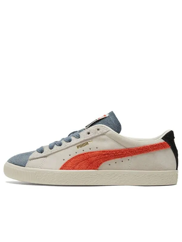 Кроссовки suede vintage 'wtformstrip - peyote china blue' Puma — изображение 1 из 4, белый/синий/оранжевый