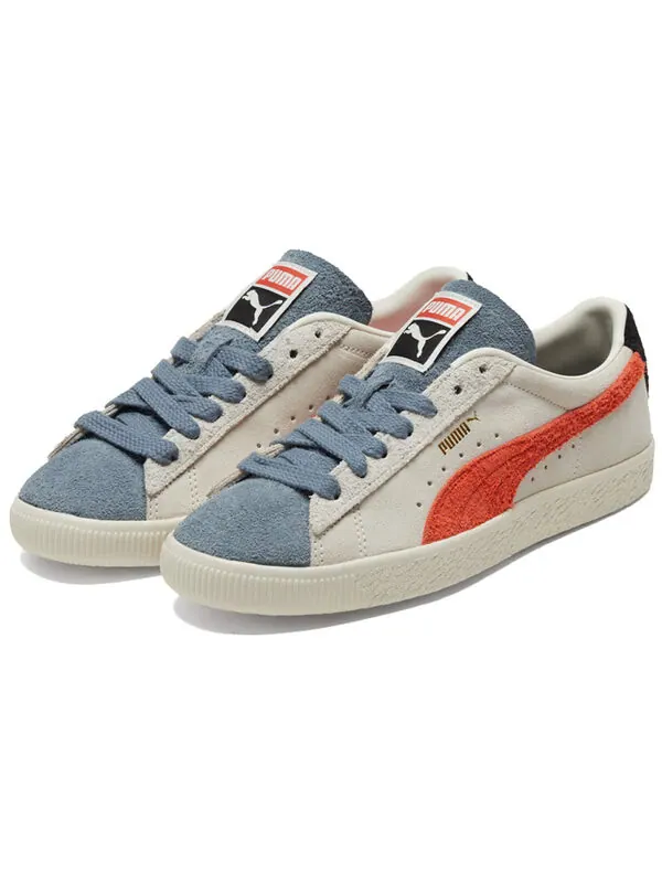 Кроссовки suede vintage 'wtformstrip - peyote china blue' Puma — изображение 3 из 4, белый/синий/оранжевый