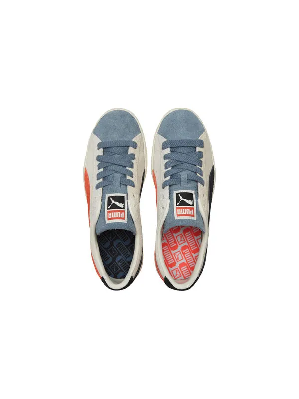 Кроссовки suede vintage 'wtformstrip - peyote china blue' Puma — изображение 4 из 4, белый/синий/оранжевый