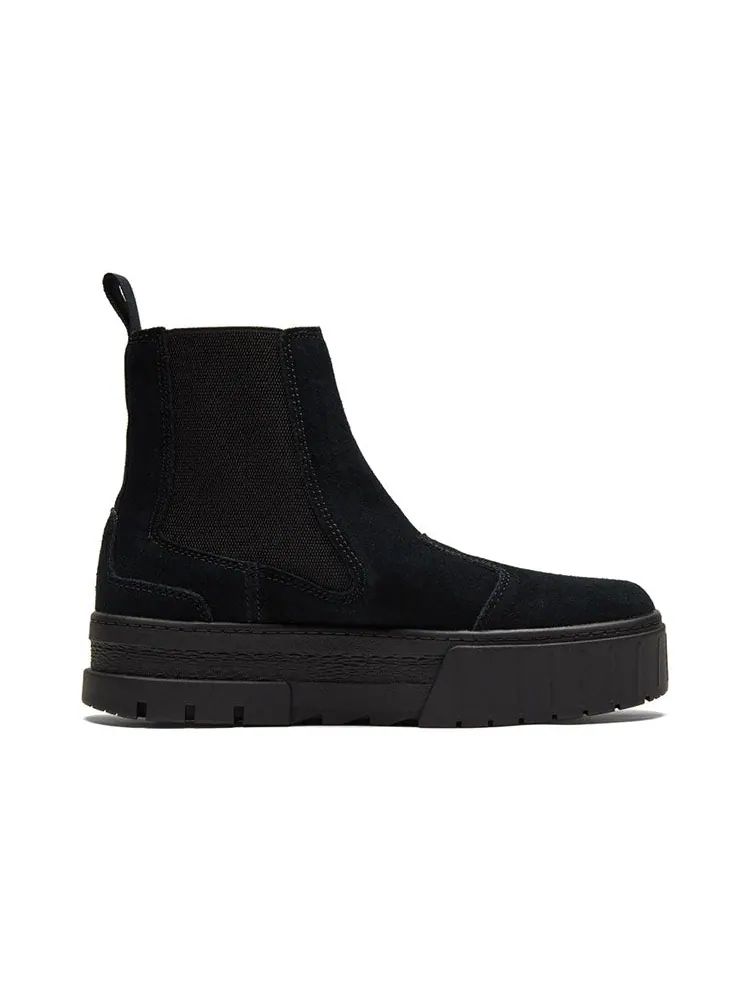 Ботинки (WMNS) PUMA Mayze Chelsea Suede 'Triple Black' 382829-01 — изображение 2 из 6, черный