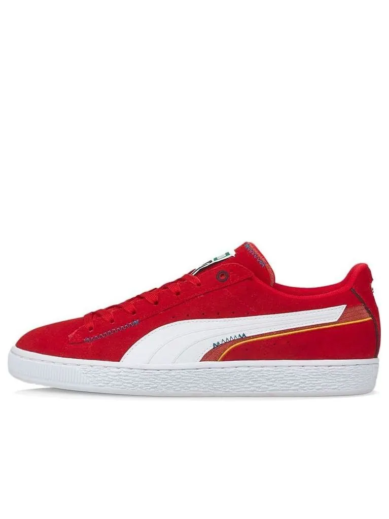 Кеды PUMA Suede Displaced 'Red White' — изображение 1 из 5, красный
