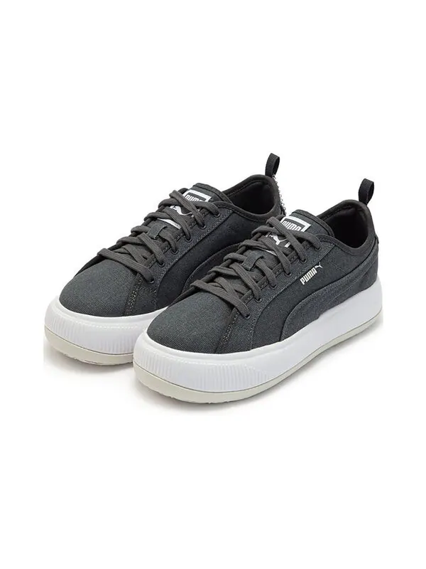 Кроссовки suede mayu canvas 'ebony' Puma — изображение 3 из 4, черный/белый