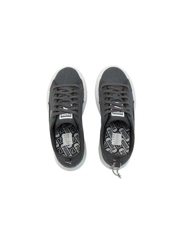 Кроссовки suede mayu canvas 'ebony' Puma — изображение 4 из 4, черный/белый