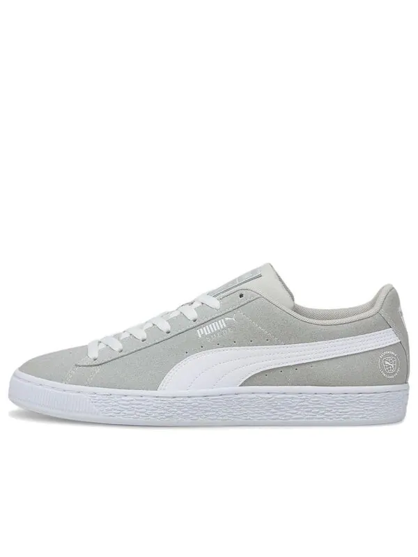 Кроссовки suede re:style 'white' Puma — изображение 1 из 4, серый/белый