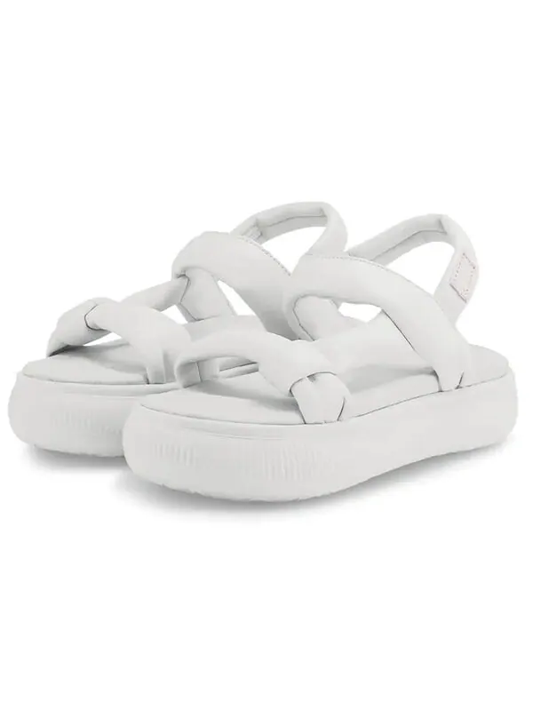 Сандалии suede mayu nimbus 'white' Puma — изображение 3 из 4, белый/розовый