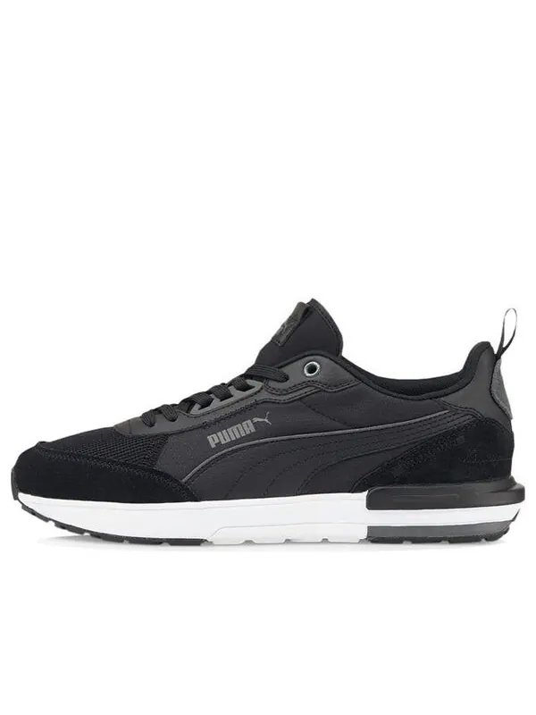 Кроссовки r22 'black dark shadow' Puma — изображение 1 из 4, черный/белый
