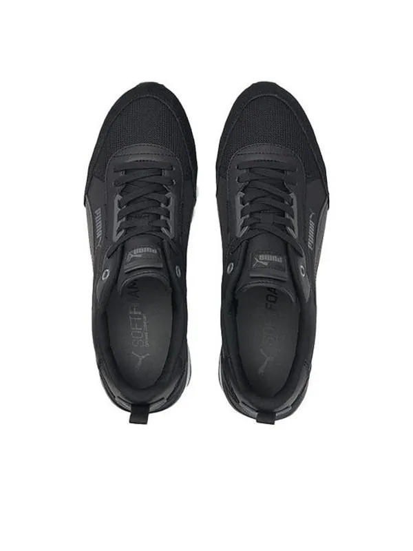 Кроссовки r22 'black dark shadow' Puma — изображение 3 из 4, черный/белый