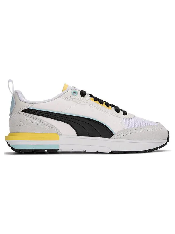 Кроссовки r22 'white black vaporous grey' Puma — изображение 2 из 4, бежевый