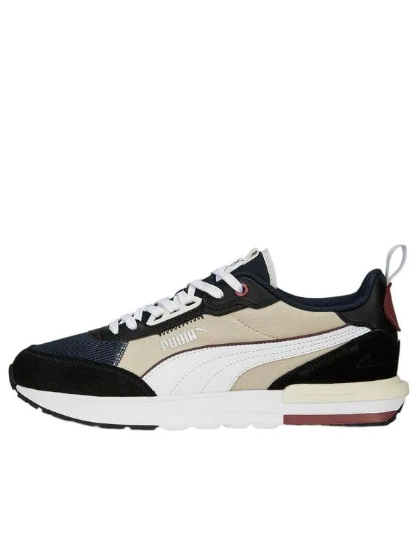 Кроссовки r22 'black beige white' Puma — изображение 1 из 4, черный/бежевый/белый