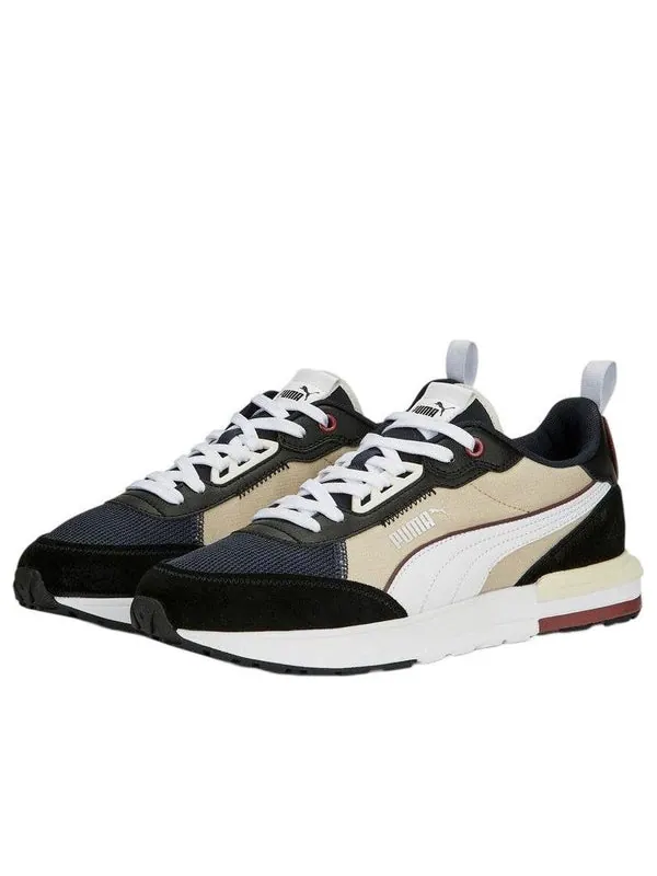Кроссовки r22 'black beige white' Puma — изображение 2 из 4, черный/бежевый/белый