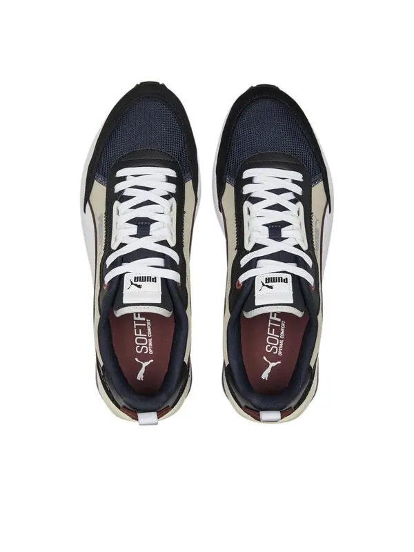 Кроссовки r22 'black beige white' Puma — изображение 4 из 4, черный/бежевый/белый