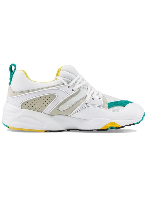 Кроссовки blaze of glory retro 'white spectra green' Puma — изображение 2 из 4, белый/синий/зеленый