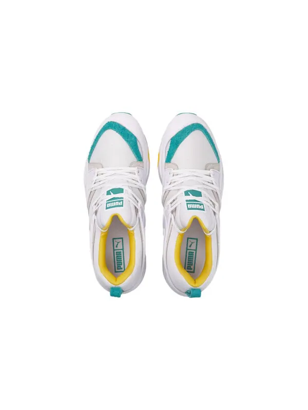 Кроссовки blaze of glory retro 'white spectra green' Puma — изображение 4 из 4, белый/синий/зеленый