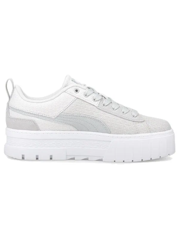 Кроссовки mayze patchwork 'gray white' Puma — изображение 2 из 4, серый/белый