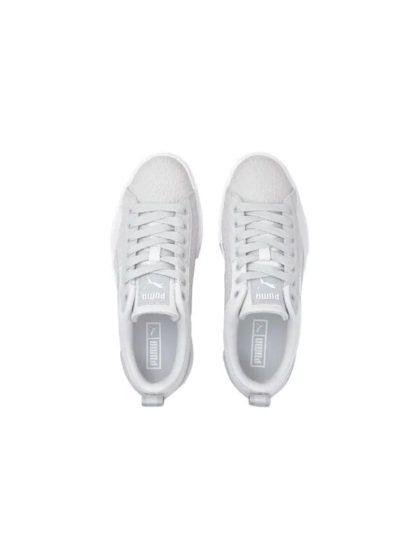 Кроссовки mayze patchwork 'gray white' Puma — изображение 3 из 4, серый/белый